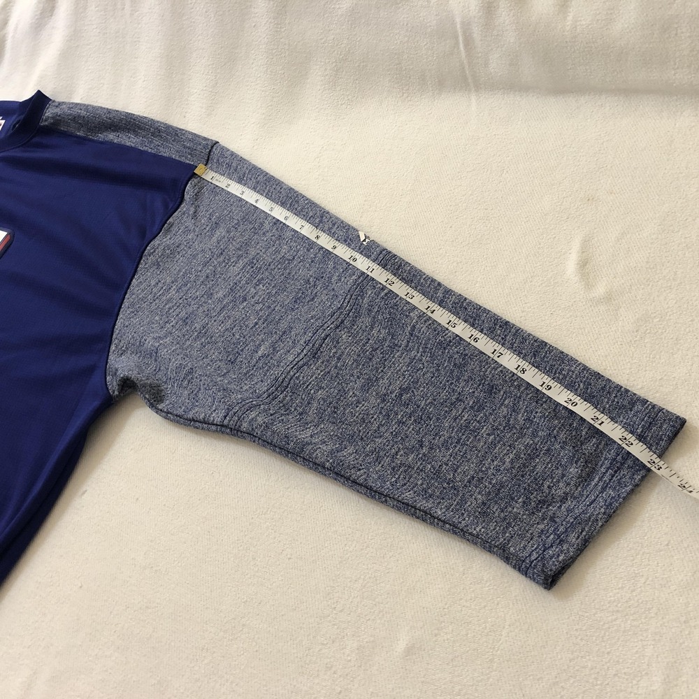 Texas Rangers Shirt Mens 5XL Blue Long Sleeve MLB Baseball Majestic ThermaBase - Picture 10 of 10